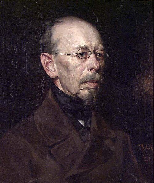 Portrait of an elderly Man, 1871, Markus Friedrich Steen Grönvold