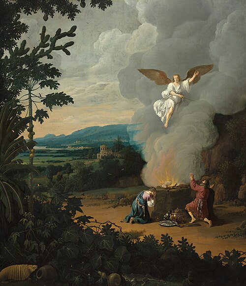 Brasilian landscape with Manoah's sacrifice, 1648, Frans Post
