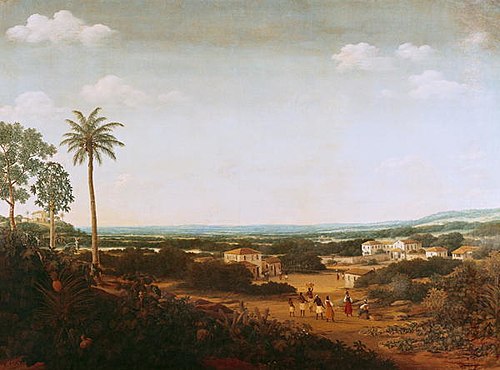 House of a Portuguese nobleman in Brazil, 1650, Frans Post