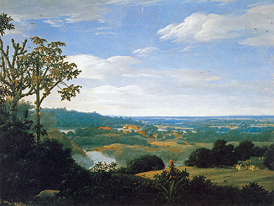 Brazilian landscape with armadillo, 1649, Frans Post