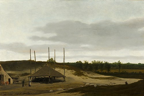 Dune Landscape with Haystack, 1633, Pieter Post