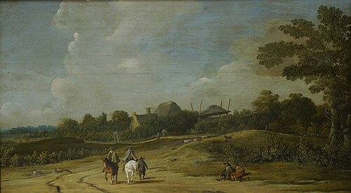 Landscape with Riders on a Sandy Road, 1646, Pieter Post