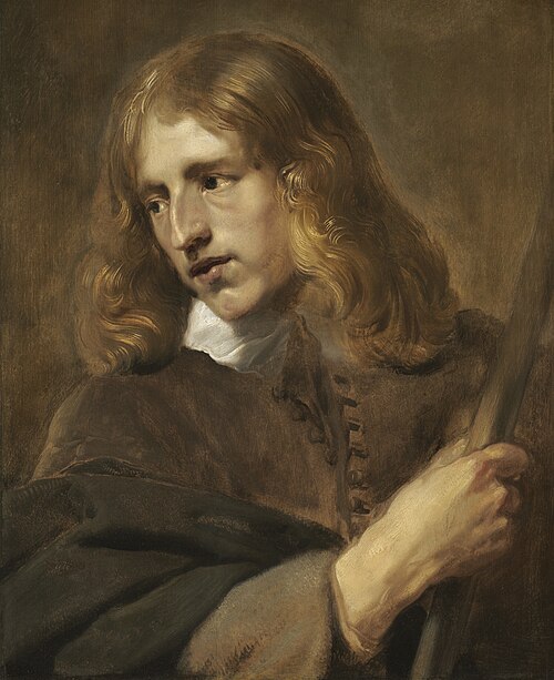A Young Man Holding a Staff, 1640, Pieter Claesz Soutman