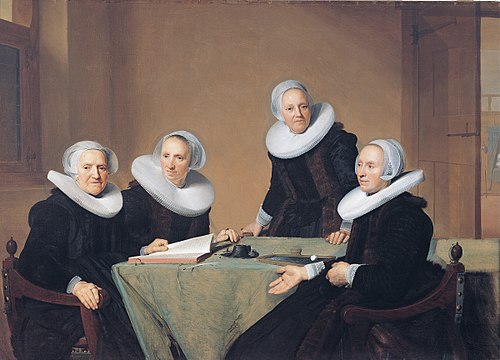 Group portrait of the regentesses of the St. Elisabeths Gasthuis, Haarlem, 1641, Jan Cornelisz. Verspronck