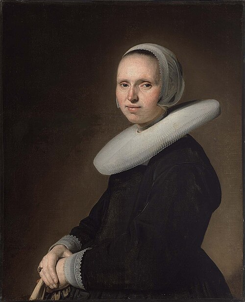 Portrait of a Woman in Black, 1643, Jan Cornelisz. Verspronck
