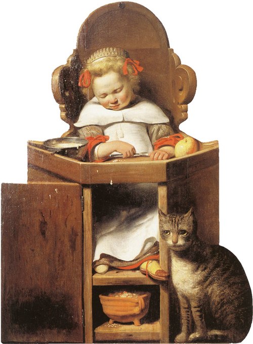 Boy Sleeping in a High Chair, 1654, Jan Cornelisz. Verspronck