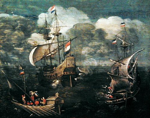 Ship battle., 1626, Hendrick Cornelisz Vroom
