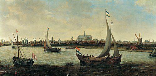 View of Haarlem from the Buiten Spaarne, 1625, Hendrick Cornelisz Vroom