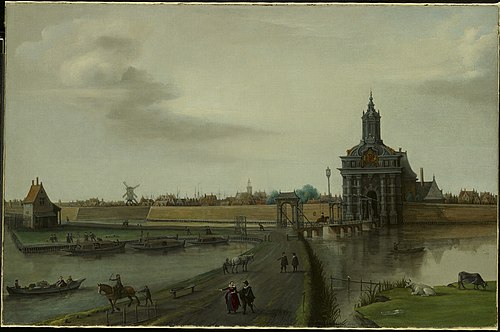The Haarlemmerpoort in Amsterdam, 1615, Hendrick Cornelisz Vroom