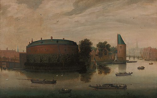 Blick auf die Binnenamstel mit dem Rondeel, 1627, Hendrick Cornelisz Vroom
