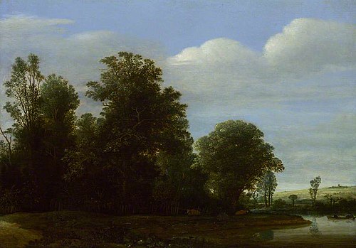 A Landscape with a River by a Wood, 1626, Cornelis Vroom