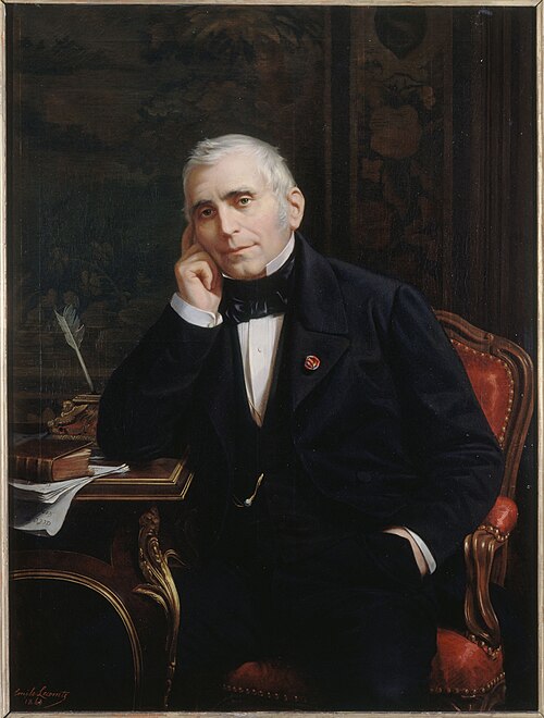 Portrait d'Eugène Scribe (1791-1861), auteur dramatique, 1863, Émile Vernet-Lecomte