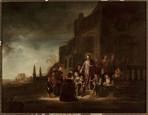 Christ among children, 1660, Jacob de Wet