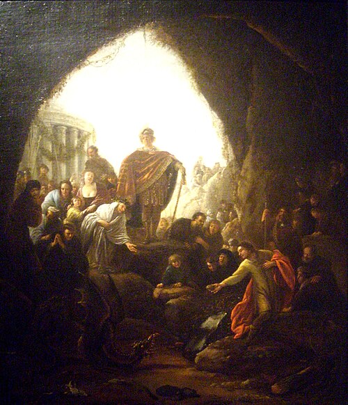 Daniel tuant le dragon de Baal, 1650, Jacob de Wet