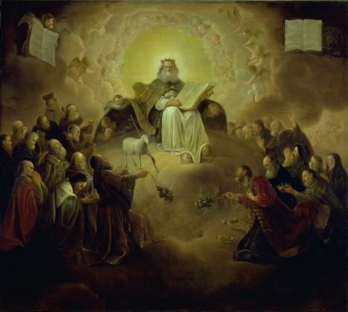 The Twenty-Four Elders Kneeling before the Lamb, 1647, Jacob de Wet