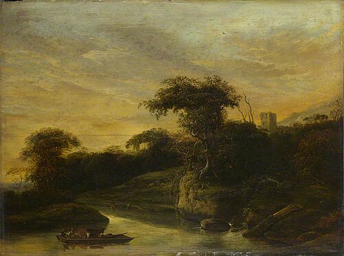 A Landscape with a River at the Foot of a Hill, 1646, Jacob de Wet