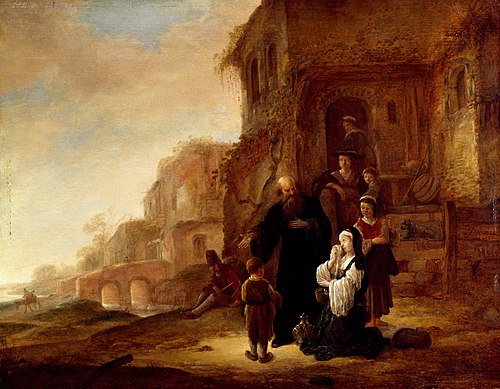 The Expulsion of Hagar, 1646, Jacob de Wet