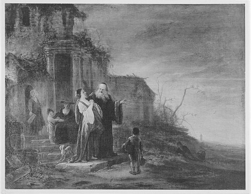 The Dismissal of Hagar and Ishmael, 1650, Jacob de Wet