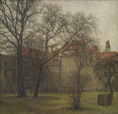 The Garden of the Prince's Palace, Copenhagen, 1905, Svend Hammershøi