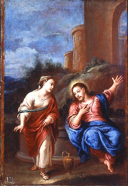 Christ and the Samaritan woman, 1650, Pedro Atanasio Bocanegra