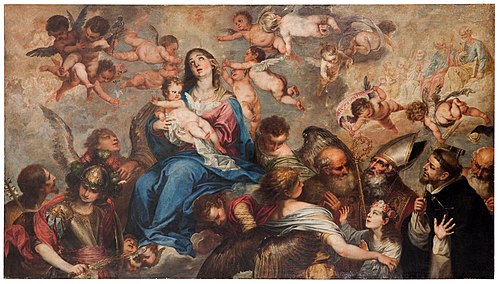The Virgin with Saints, 1601, Pedro Atanasio Bocanegra
