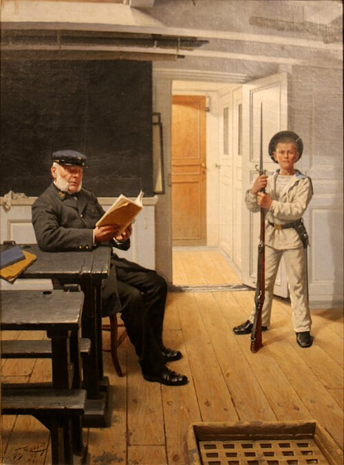 À Bord de l'Hérault, 1897, Toussaint Roussy