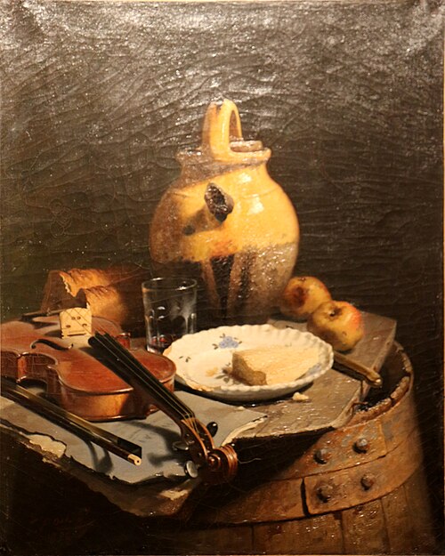 Déjeuner du violoneux, 1890, Toussaint Roussy