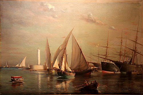 L'Entrée du port de Sète, 1892, Jules Troncy