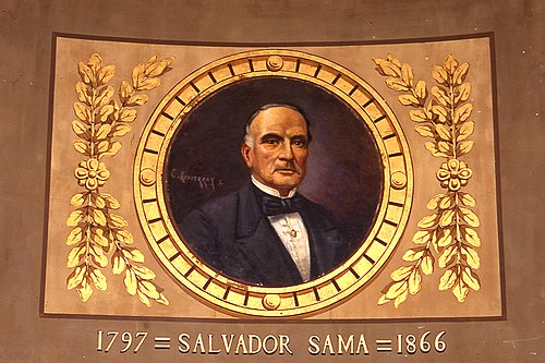Retrat de Salvador Samà, 1884, Cristòfol Montserrat i Jorba