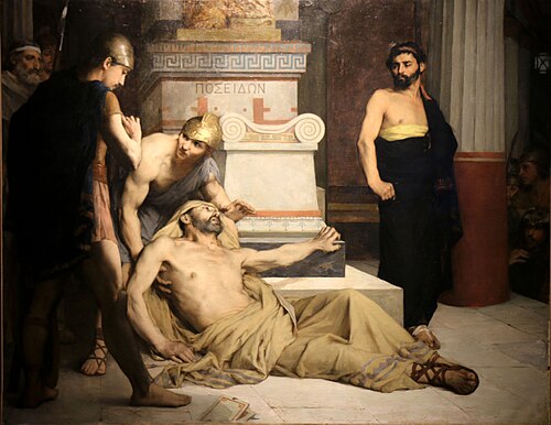 La Mort de Démosthène, 1879, Émile Pichot