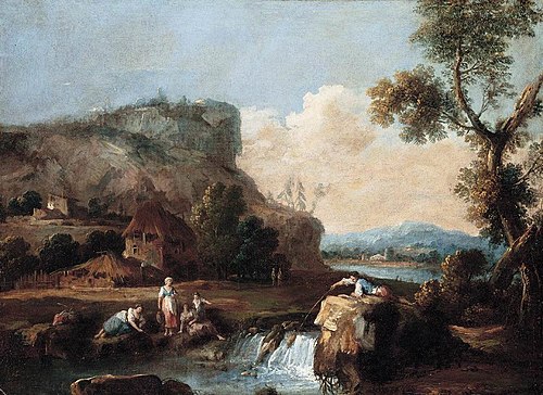 Pastoral Landscape, 1750, Giuseppe Zais