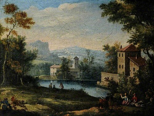 Italian Landscape with a Bird-Catcher, , Giuseppe Zais
