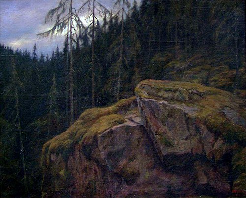 Loneliness in the Wood, 1898, Otto Hennig