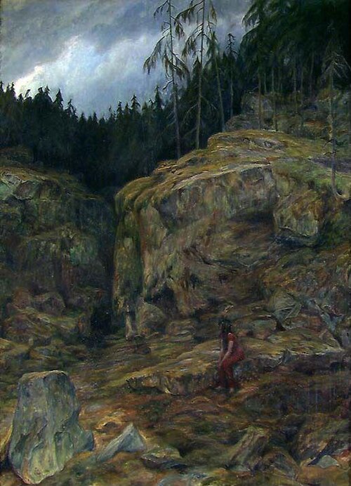 Cleft in the Wood, 1900, Otto Hennig