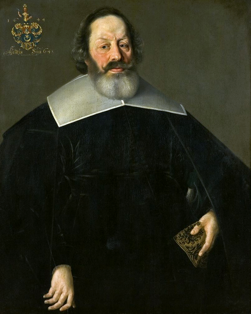 Portrait de Nikolaus Hübner, conseiller de Thorn., 1644, Bartholomeus Strobel