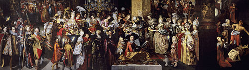 La Décollation de saint Jean-Baptiste et le Banquet d'Hérode, 1630, Bartholomeus Strobel