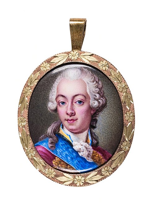 Gustav III as Crown Prince, , Johan Georg Henrichsen