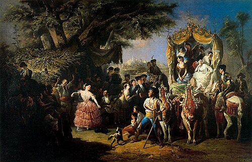 La feria de Santiponce, 1855, Manuel Rodríguez de Guzmán