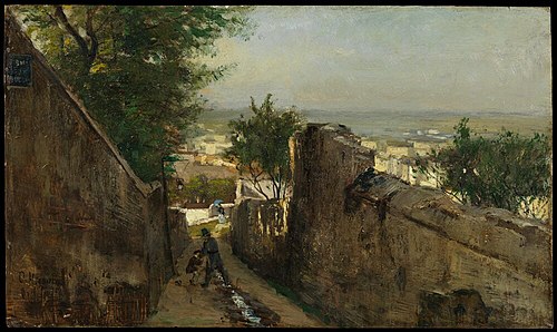 A Street in Montmartre, 1875, Olof Hermelin