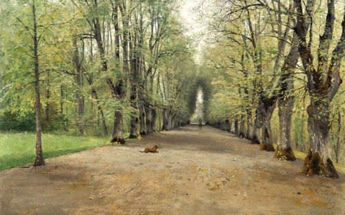 Avenue at Strömsholm, 1885, Olof Hermelin