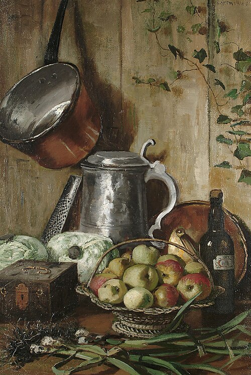 Still life in a kitchen, , Olof Hermelin