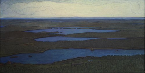 Over Forest and Lake, 1908, Otto Hesselbom