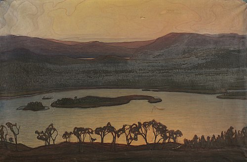 Blick über den Aerransee, 1900, Otto Hesselbom