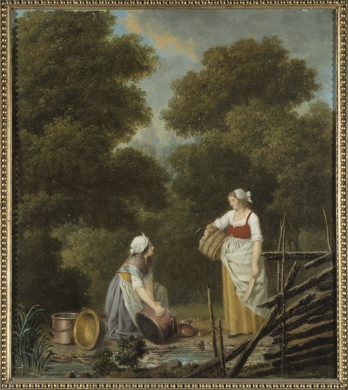 Two Maid-Servants at a Brook, , Pehr Hilleström
