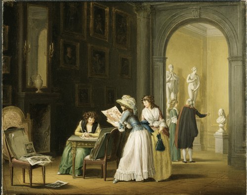 Interior from an Art Collection, , Pehr Hilleström