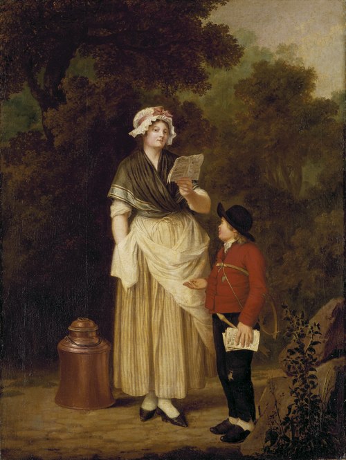 Maid Buying a Love-Ditty, 1796, Pehr Hilleström
