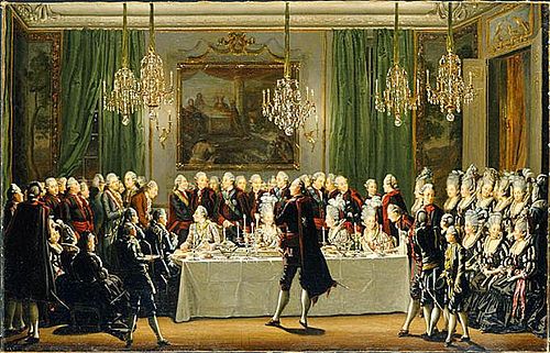 Repas public, Le Jour de l’An 1779, 1779, Pehr Hilleström
