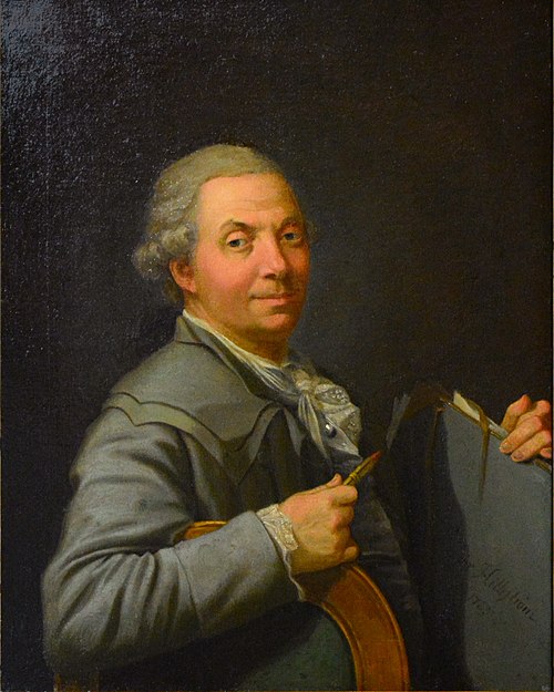 Självporträtt, Pehr Hilleström, 1785, Pehr Hilleström