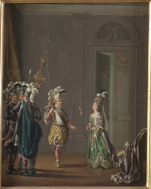 Gustav III (1746-1792), king of Sweden, married to Sofia Magdalena of Denmark and Ulrika Eleonora vo, , Pehr Hilleström