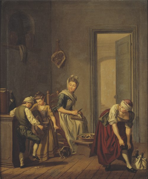 Women in a Kitchen, , Pehr Hilleström